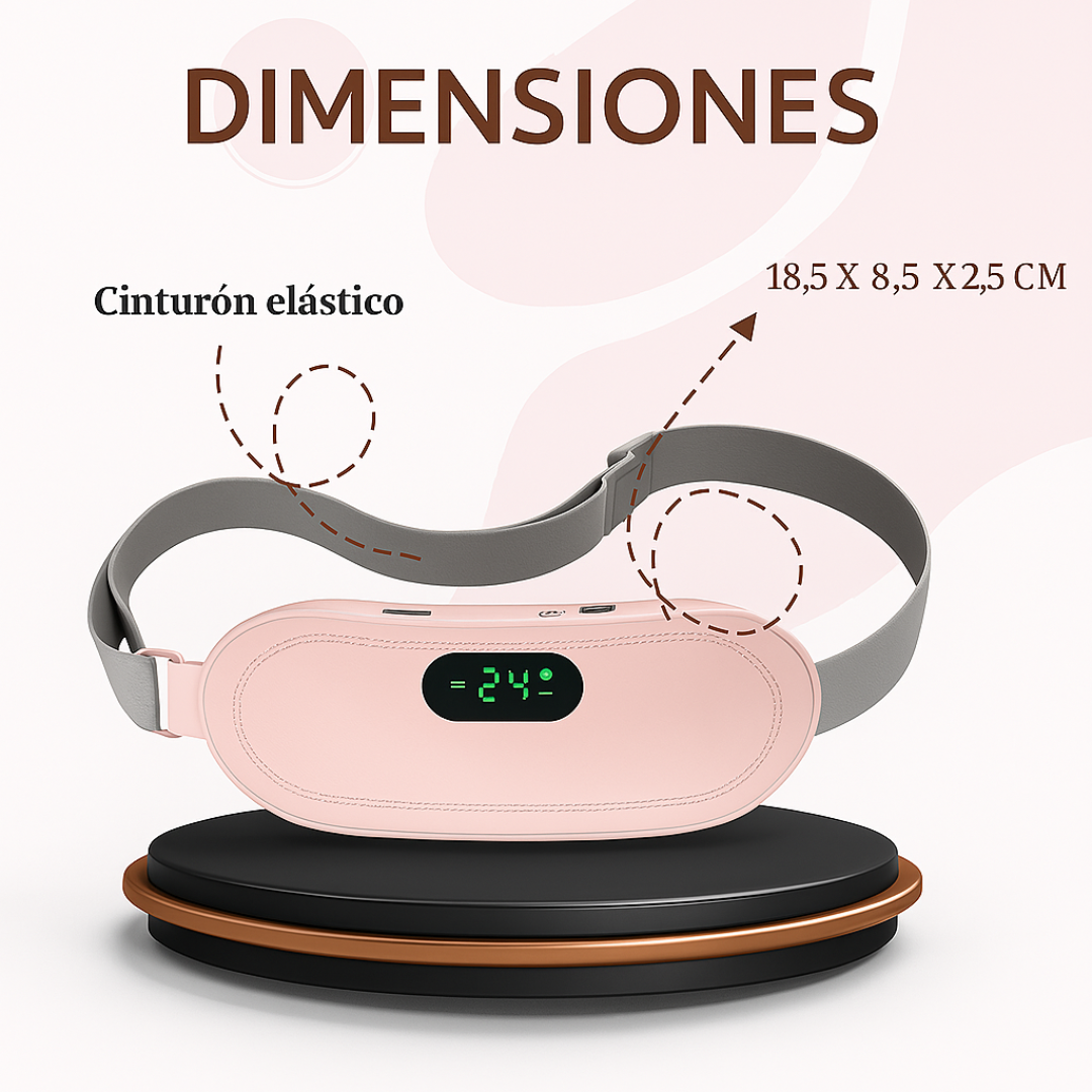 Cinturón Para Cólicos Menstruales Con Calor y Masaje