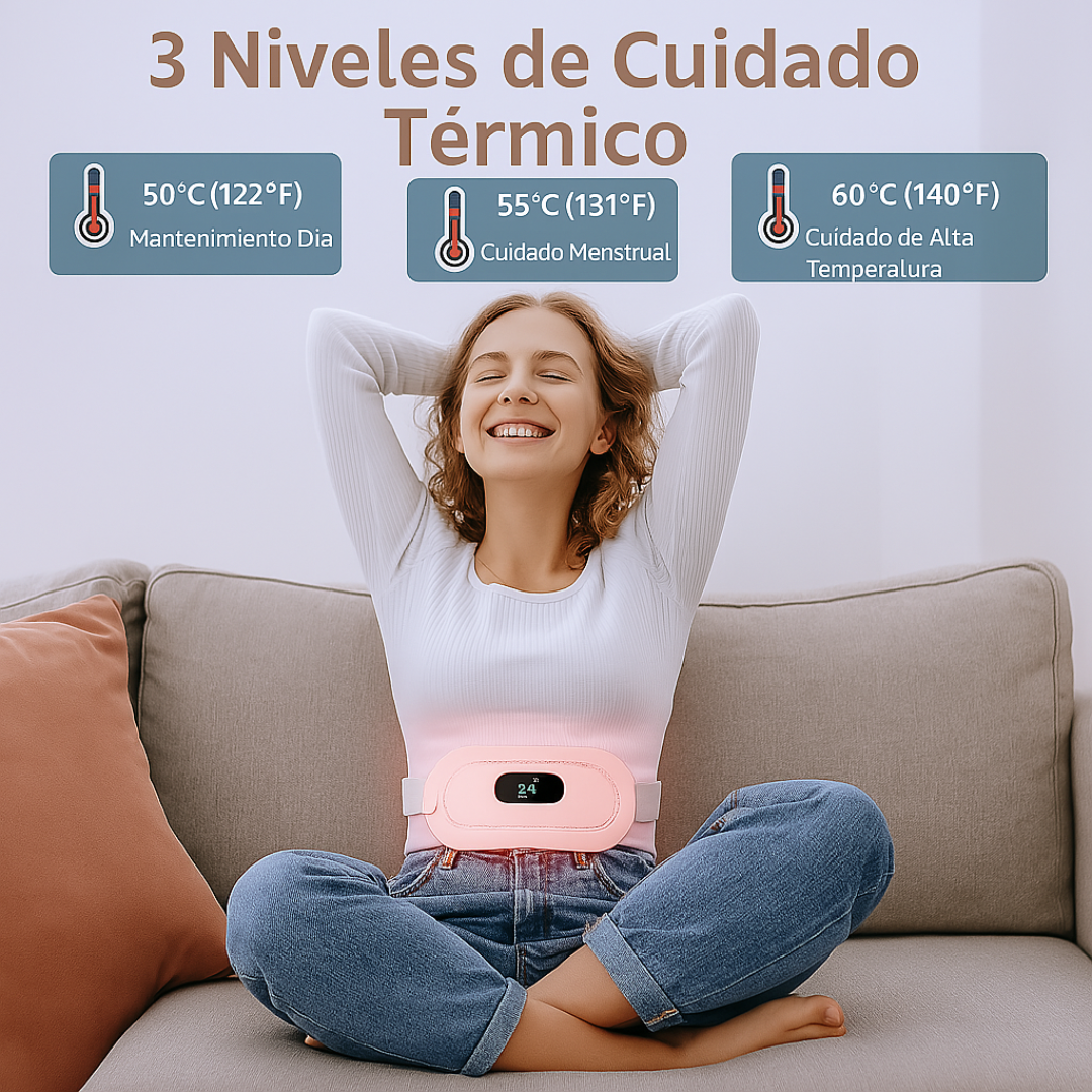 Cinturón Para Cólicos Menstruales Con Calor y Masaje