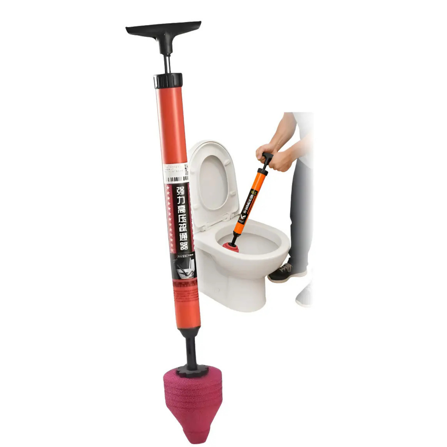 Sopapo Destapador Wc Inodoro Presión Red