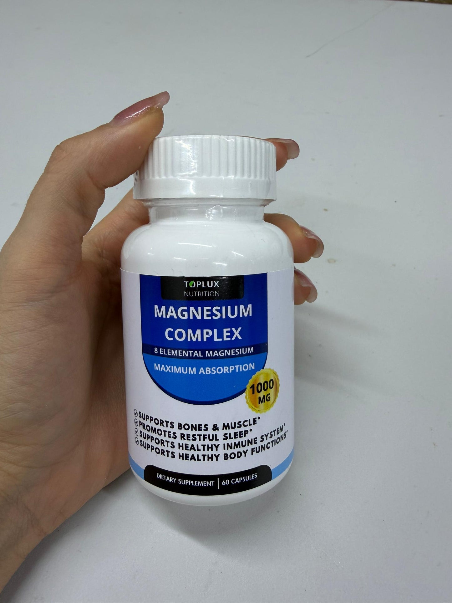 Magnesio Suplemento 8 Elemental 1000mg