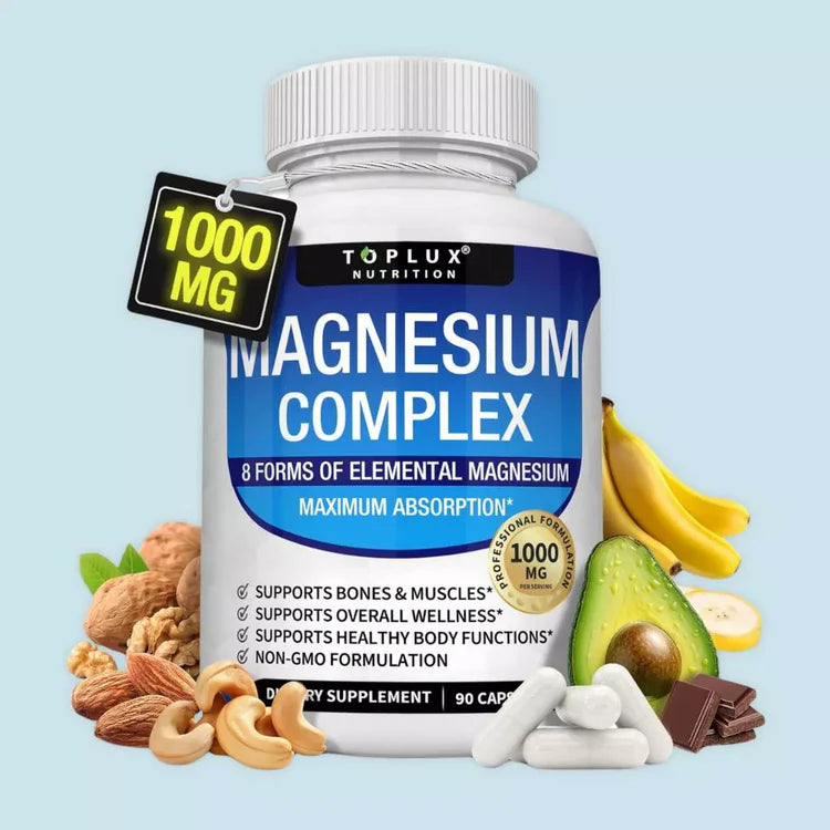 Magnesio Suplemento 8 Elemental 1000mg