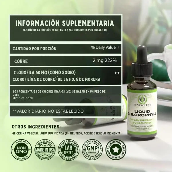 CLOROFILA BENEVOLENT X 60 ML