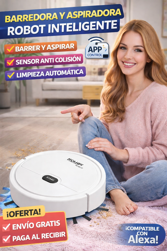 BARREDORA Y ASPIRADORA ROBOT INTELIGENTE