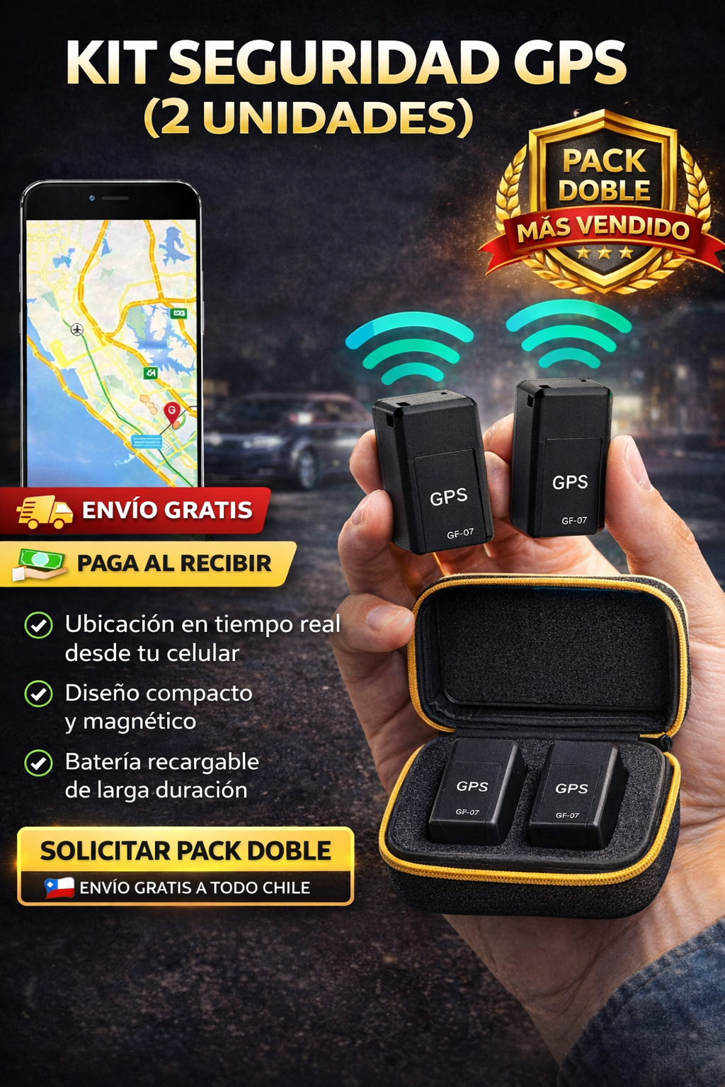 Mini GPS Magnetico