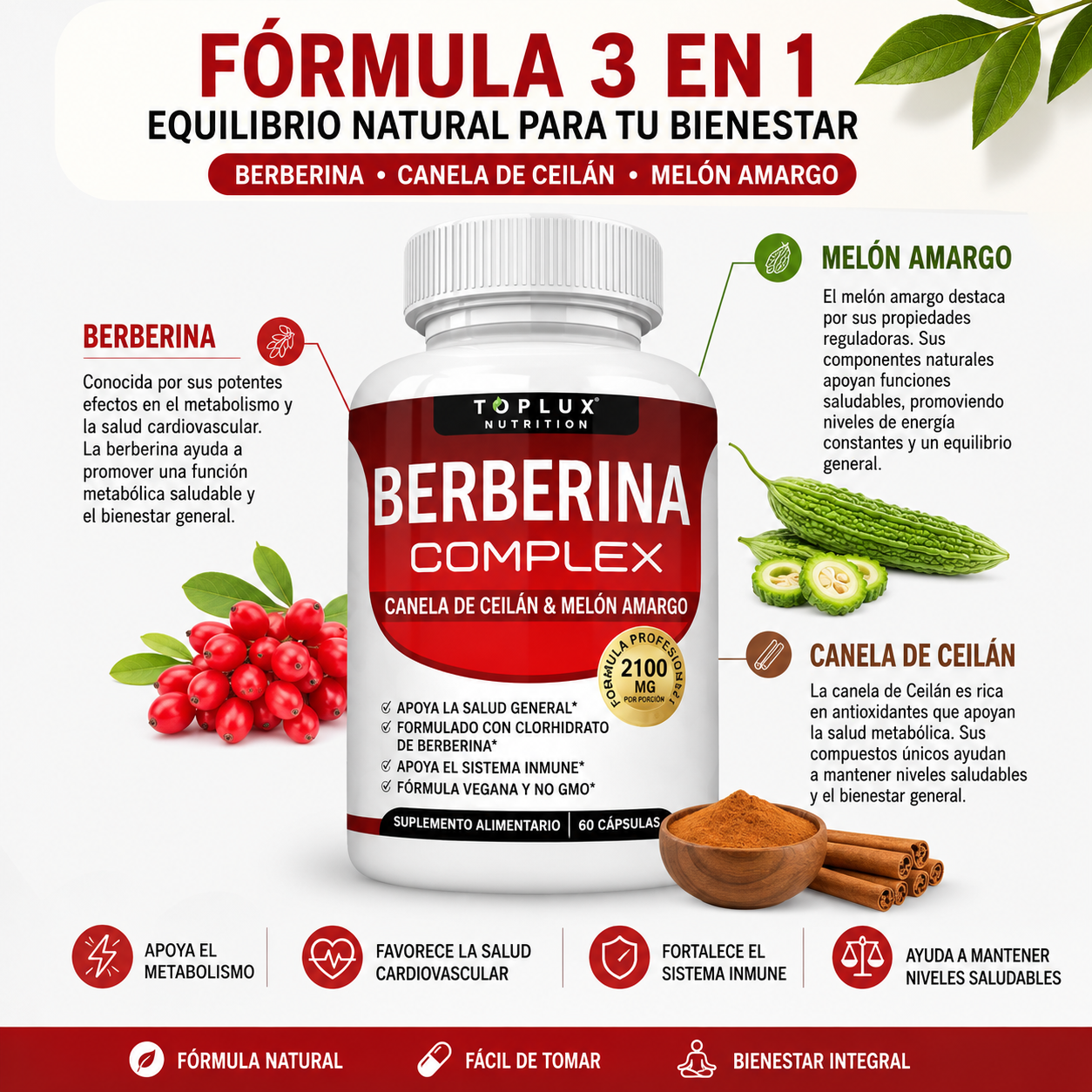 BERBERINA COMPLEX 60 CÁPSULAS