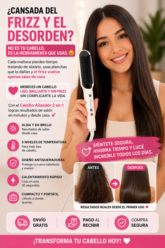 Plancha Cepillo Alisador De Cabello