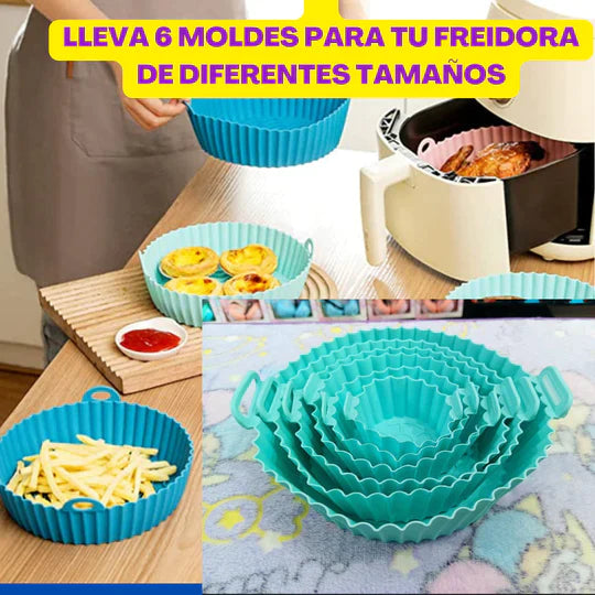 Kit de 6 Moldes de Silicona para Freidor