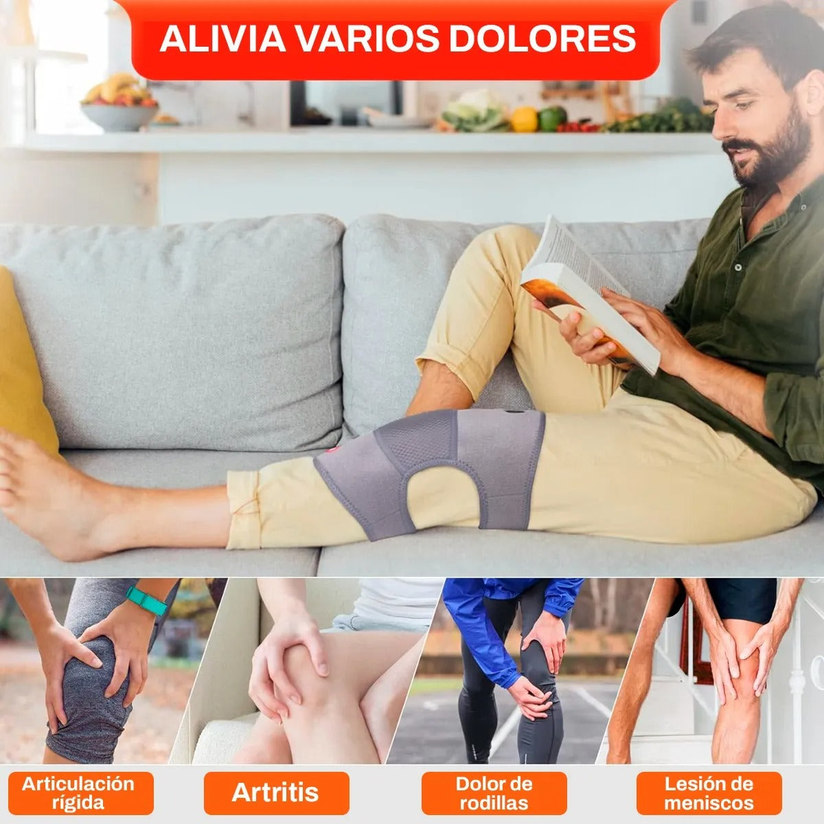 Masajeador De Calmo Flex 3 en 1, alivia Rodilla, hombro y codo +Calefacción