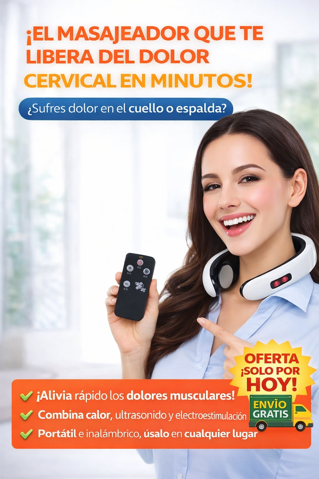 Masajeador alivio cuello y espalda - Elc