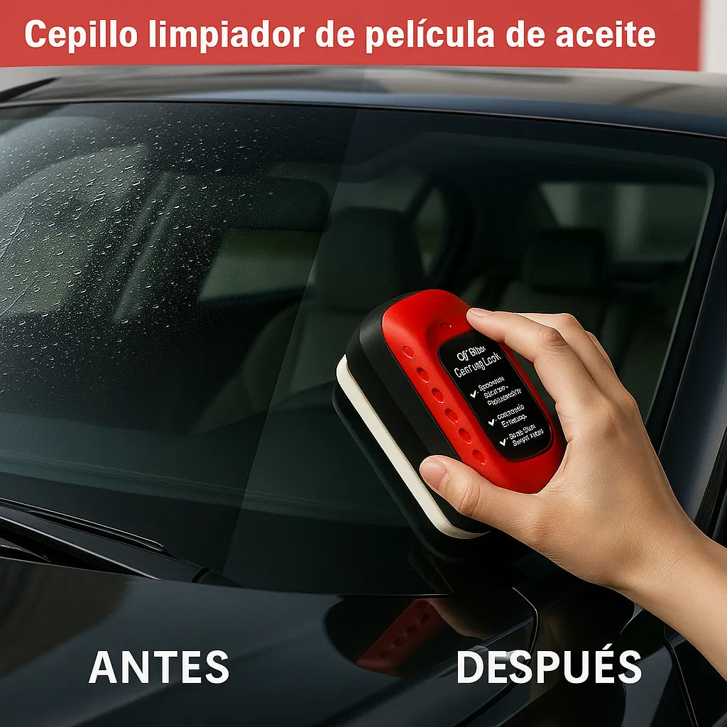 Cepillo de Limpieza para Vidrios – ¡Adiós empañamiento y grasa!  🚗