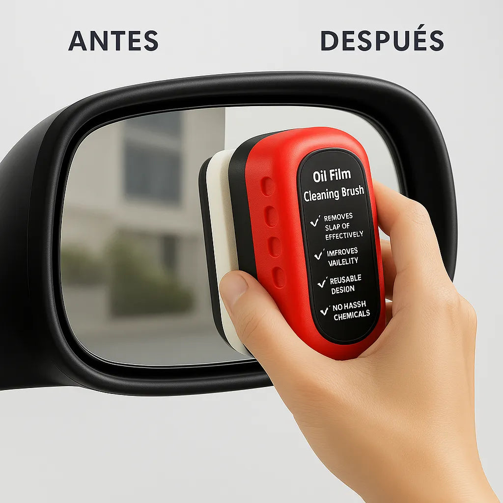 Cepillo de Limpieza para Vidrios – ¡Adiós empañamiento y grasa!  🚗